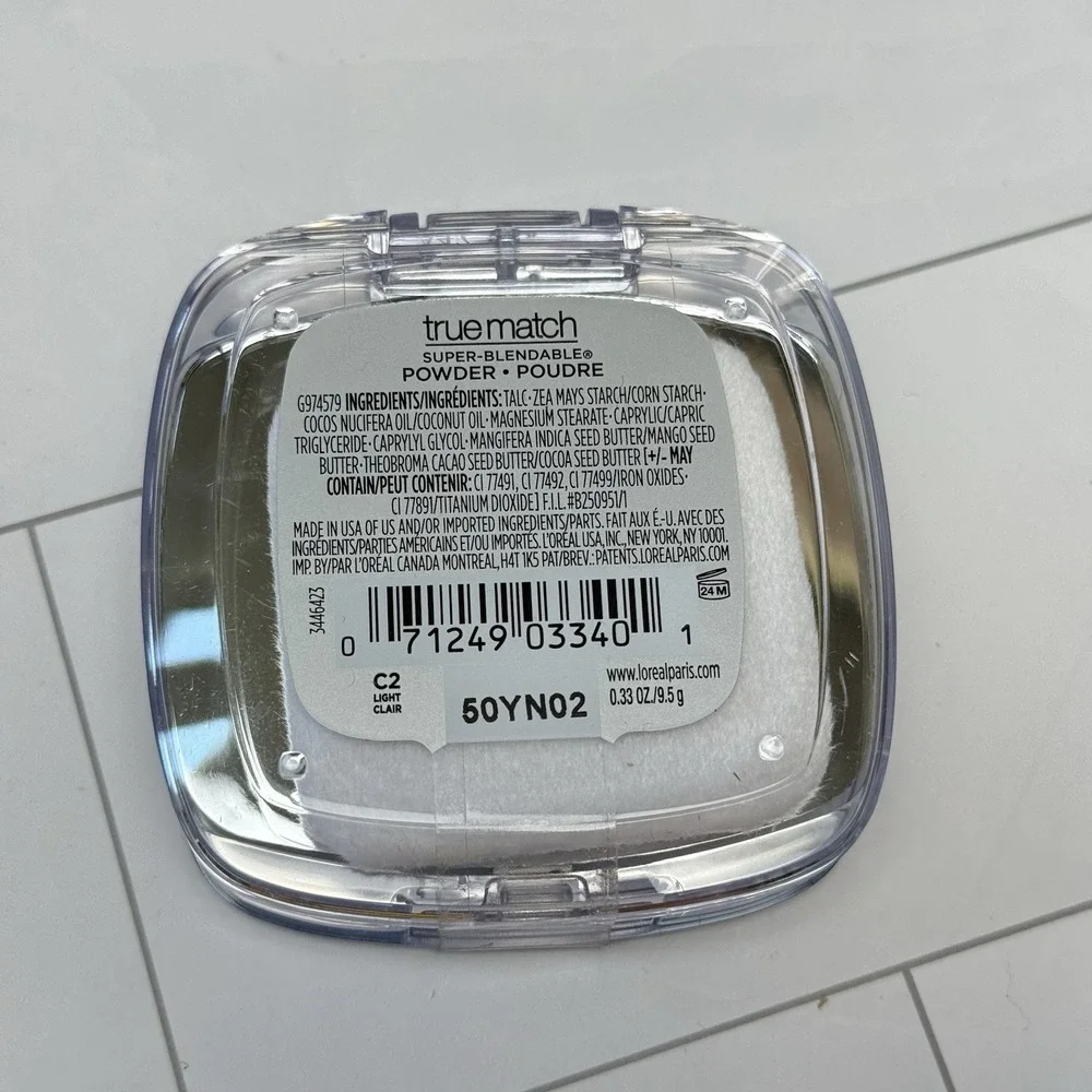 L'oreal True Match Super Blendable Powder Foundation - C2 Light - .33 Oz - 3 PK